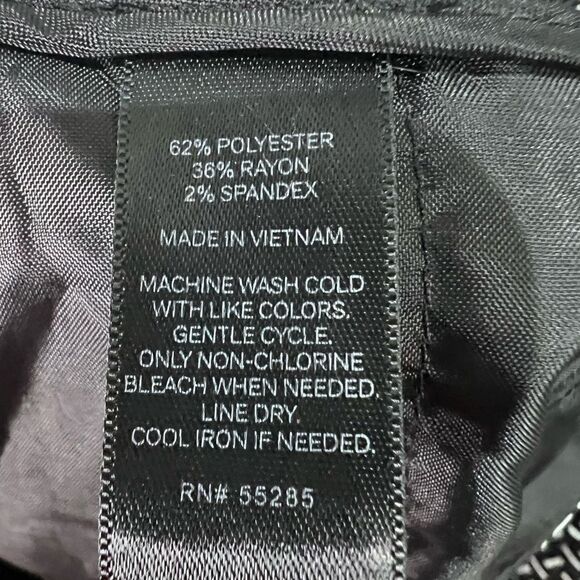 Express Columnist Mid Rise Ankle Pant Black and White Geometric Size 8 - Picture 11 of 15